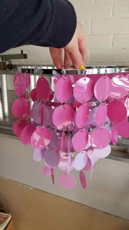 Photo of free Pink/Lilac light shade. (Banksfield HX7) #2