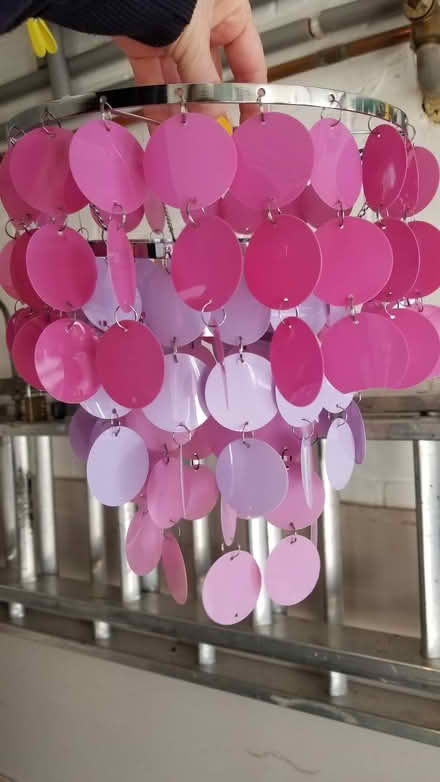 Photo of free Pink/Lilac light shade. (Banksfield HX7) #1