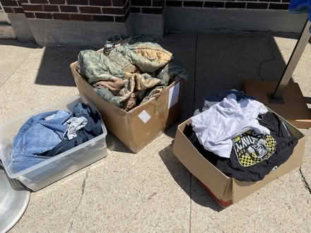 Photo of free Clothing on sidewalk (734 N Main St, Oshkosh, WI) #4