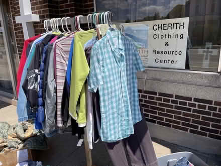 Photo of free Clothing on sidewalk (734 N Main St, Oshkosh, WI) #2