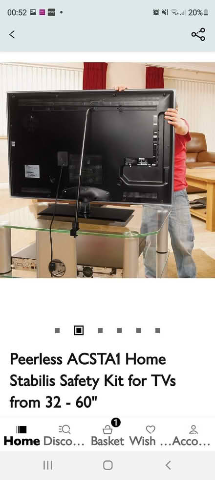 Photo of free Peerless FLAT SCREEN BRACKET (Garth LL57) #1