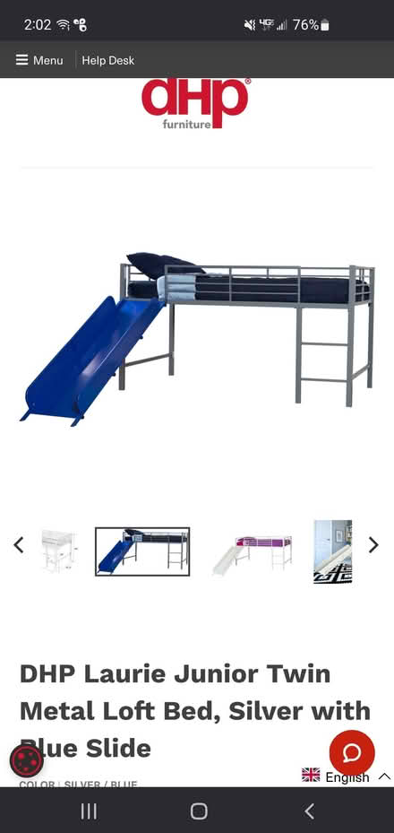 Photo of free Metal Loft Bed (Alameda Bay Farm) #1