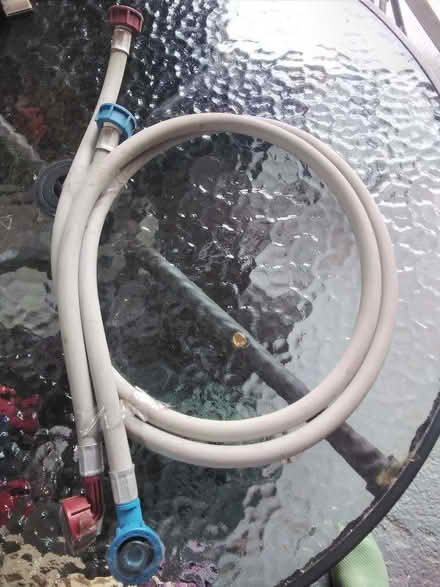 Photo of free Pair of hot and cold washing machine hoses (Llantwit Major CF61) #1