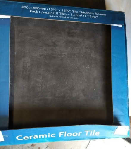 Photo of free Black ceramic floor tiles 7 × 400mm sq (North Herts SG4) #3