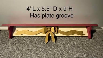 Photo of free Wooden shelf w/ plate groove (Woodbridge) #1