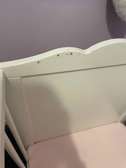 Photo of free White cot bed (Swinton S64) #2