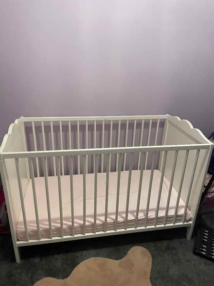 Photo of free White cot bed (Swinton S64) #1