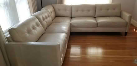 Photo of free Cream sectional (East Bridgewater) #1