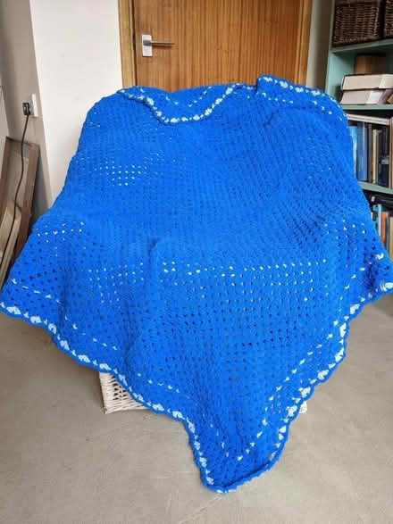 Photo of free Blue crochet throw (Stilton) #1