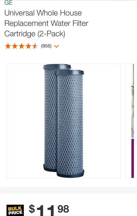 Photo of free Water filter cartridge,whole house (Hwy 120 & Hwy 61 area) #2
