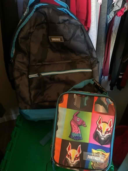 Photo of free Fortnite backpack & lunchbox (Irvington area) #1