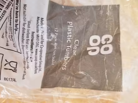Photo of free 11 clear plastic cups brand new (Gloucester) #2
