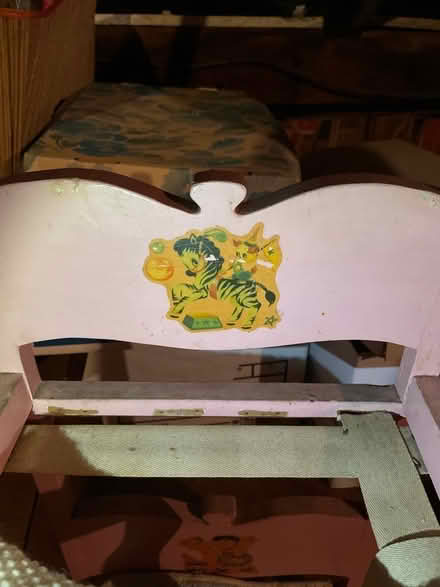 Photo of free Antique doll’s bed, cradle & trunk (Ohio Township) #4