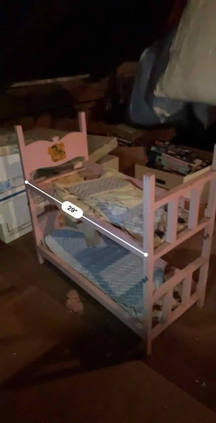 Photo of free Antique doll’s bed, cradle & trunk (Ohio Township) #3