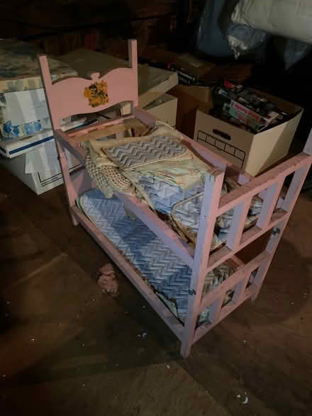 Photo of free Antique doll’s bed, cradle & trunk (Ohio Township) #2