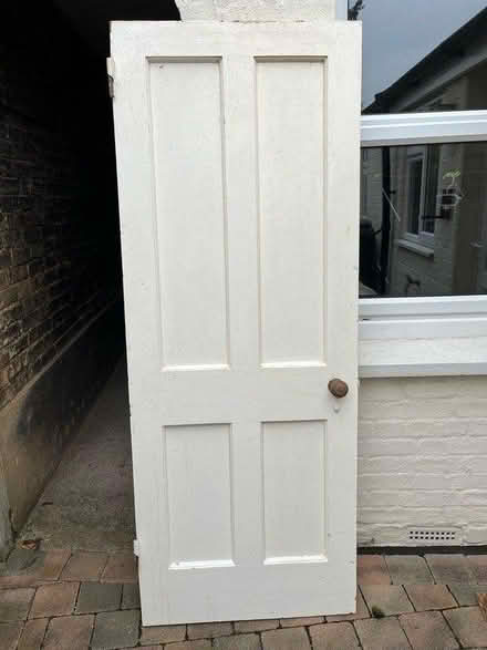 Photo of free Vintage solid wood four panel door (SG5) #3