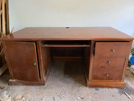 Photo of free Large cherrywood desk, water damage (Wahroonga) #1