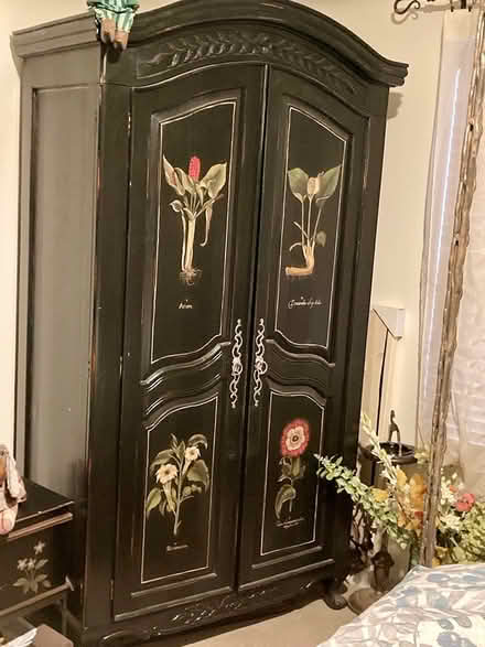 Photo of free large wood armoire (Lawrenceville NJ) #1