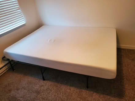 Photo of free queen bed and foldable bedframr (tigard) #1