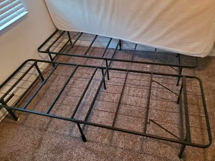 Photo of free queen bed and foldable bedframr (tigard) #2