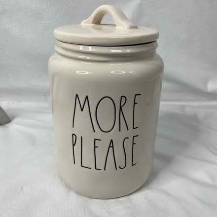Photo of free Cracked - rae dunn large canister (Lovers & Abrams) #1
