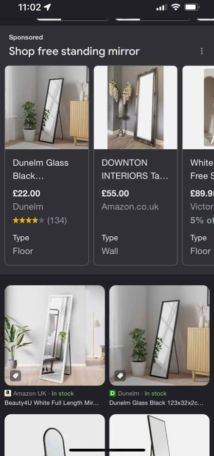 Photo of Free standing mirror (BR1) #1