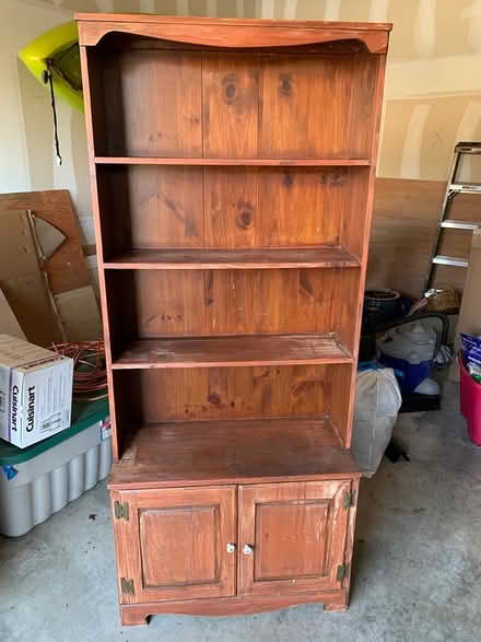 Photo of free Tall wood cabinet (Lincoln University) #1