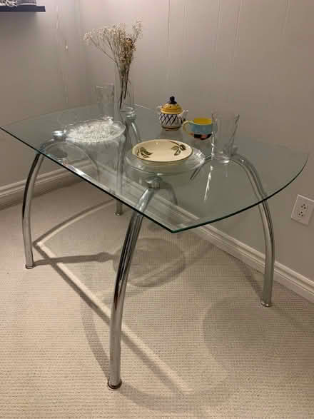 Photo of free Tall glass table (Bloor and Jane) #1