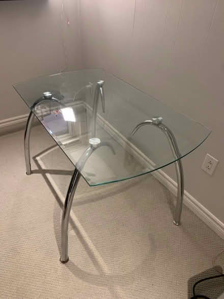 Photo of free Tall glass table (Bloor and Jane) #3