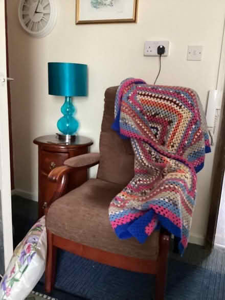 Photo of free Cosy high back chair with arms (Moorclose CA14) #1