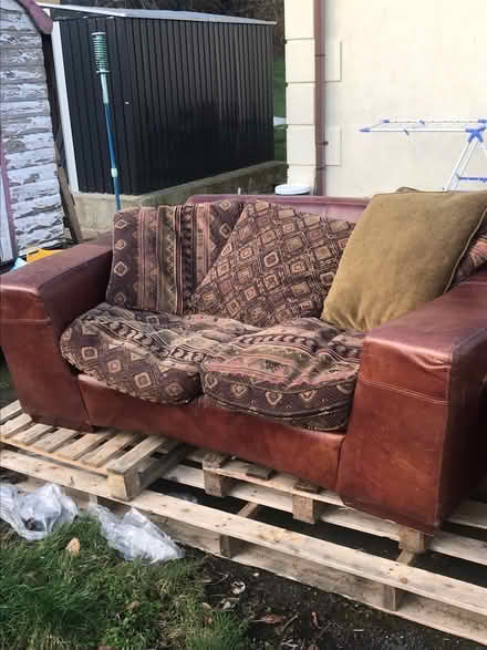 Photo of free Leather couches (Glencullen) #2