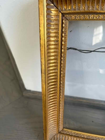 Photo of free Gold picture frame 38”x10” wood (Sherman Oaks) #2