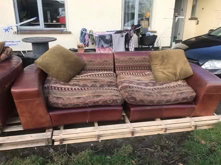 Photo of free Leather couches (Glencullen) #1