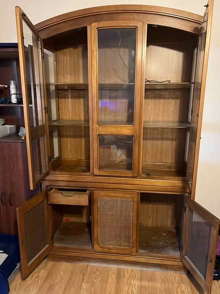 Photo of free tall wood cabinet (close to Norwalk city hall) #3