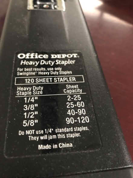 Photo of heavy duty stapler (commack, ny (will travel)) #2