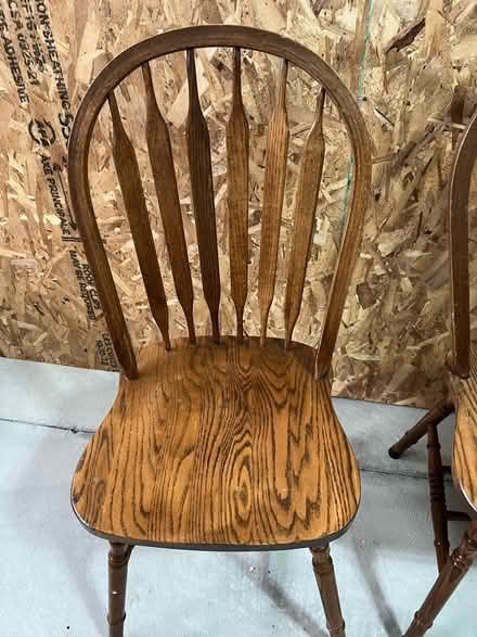 Photo of free Oak dining chairs - set of 4 (Berks County - Oley) #1