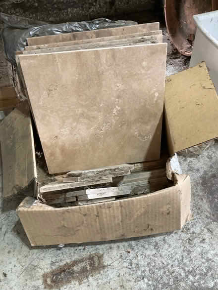 Photo of free Small box of travertine tile (Central Gilroy) #1