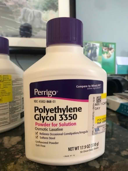 Photo of free Polyethylene glycol laxative sealed (Devon and Canfield, Park Ridge) #1