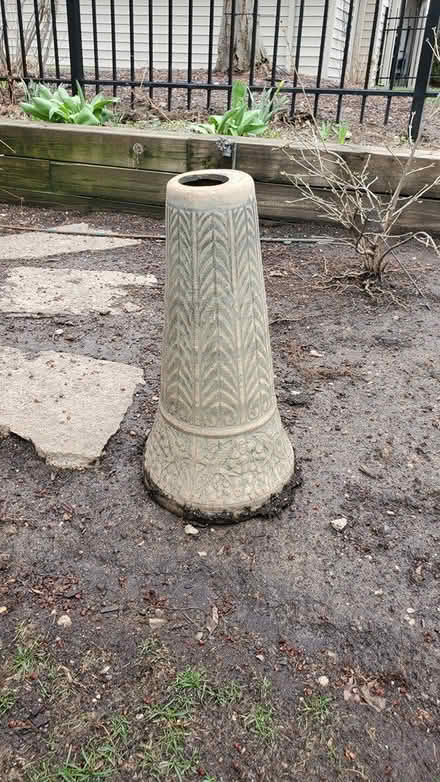 Photo of free Bird bath base (Downers Grove near downtown) #1