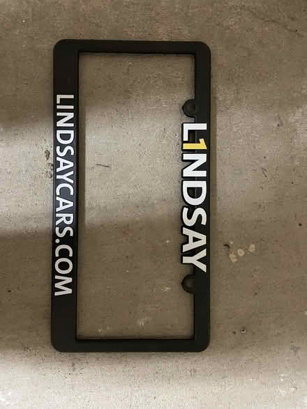 Photo of free Lindsay license plate frames (Shore Drive, Chic’s Beach) #1