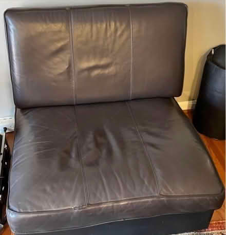 Photo of free Leather sofa and chair (Fairfax, near Fairfax Costco)