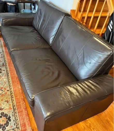 Photo of free Leather sofa and chair (Fairfax, near Fairfax Costco)