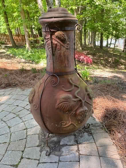 Photo of free Clay Chiminea (Cary, NC) #2