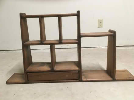 Photo of free portable wood display shelf (Arden Hills) #2