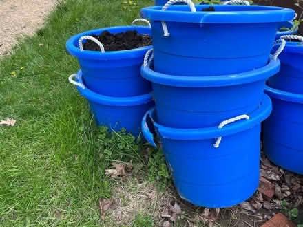 Photo of free Plastic planters/tubs with soil (Near IBM) #2