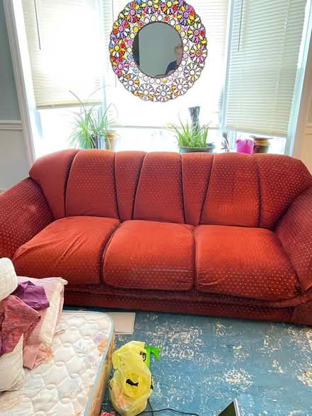 Photo of free sofa and loveseat (East Asheville) #1