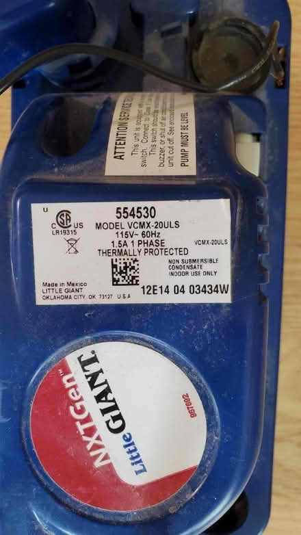 Photo of free Condensate Removal Pump (Towson nr. Loch Raven & Taylor) #2