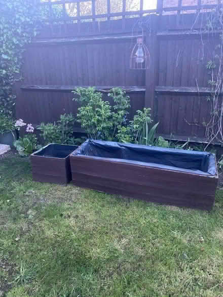 Photo of free Lined wooden garden planters (Flitwick) #1