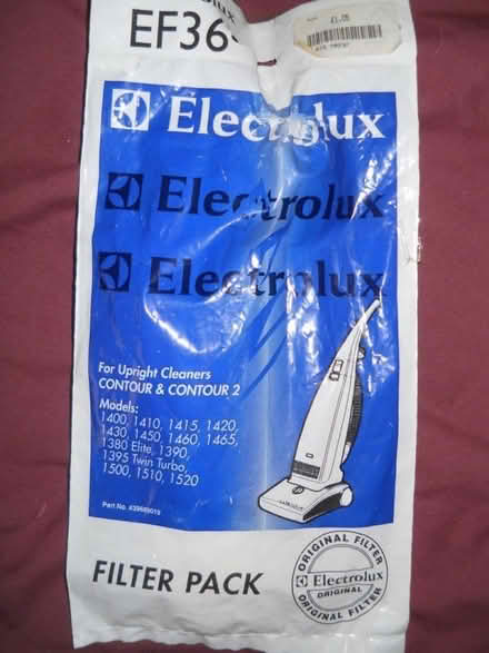 Photo of free Pack of Electrolux Contour Vacuum Cleaner EF36 Filters (Bedlington NE22) #1