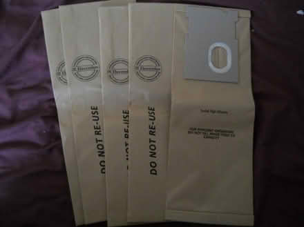 Photo of free 5 Electrolux paper vacuum dustbags E35N (Bedlington NE22) #1